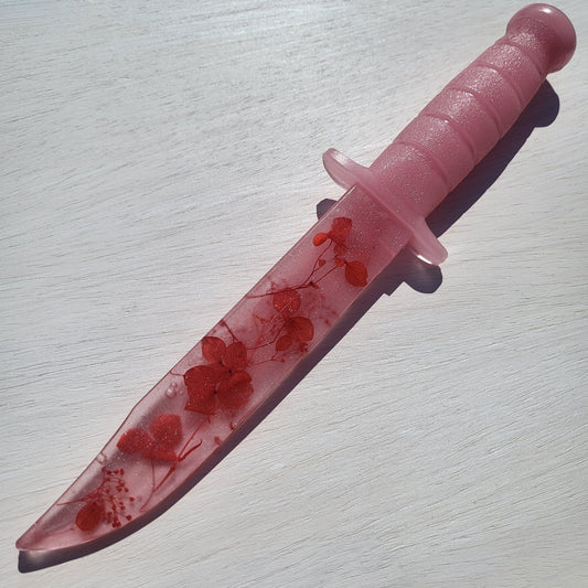 Red Floral Resin Replica Tactical Piece