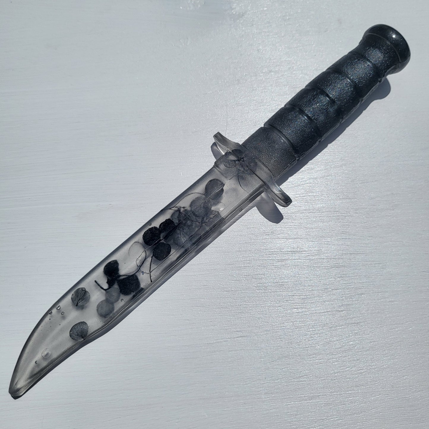 Black Floral Resin Replica Tactical Piece