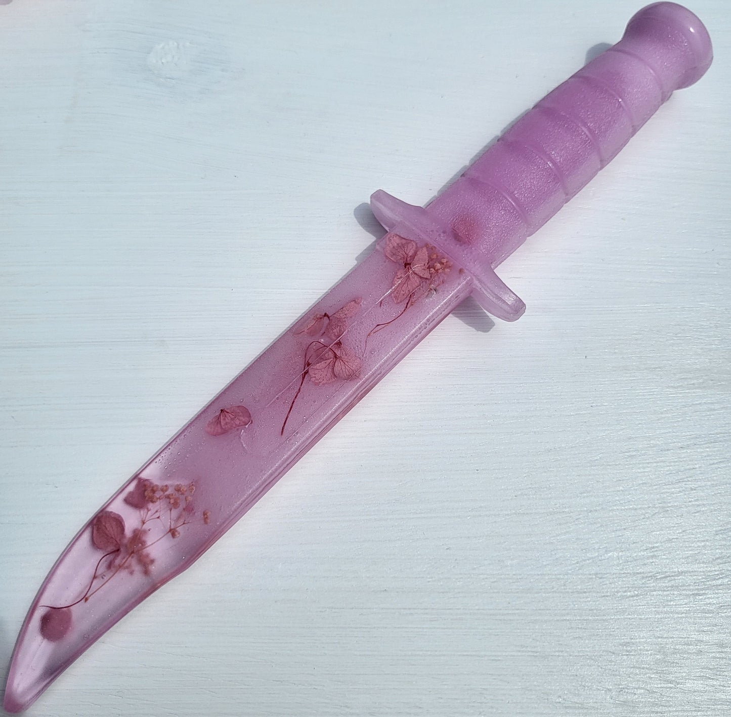 Dark Pink Floral Resin Replica Tactical Piece