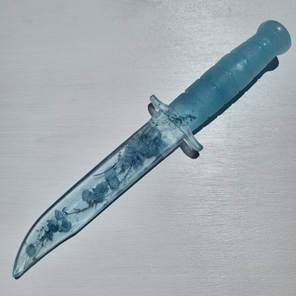 Light Blue Floral Resin Replica Tactical Piece