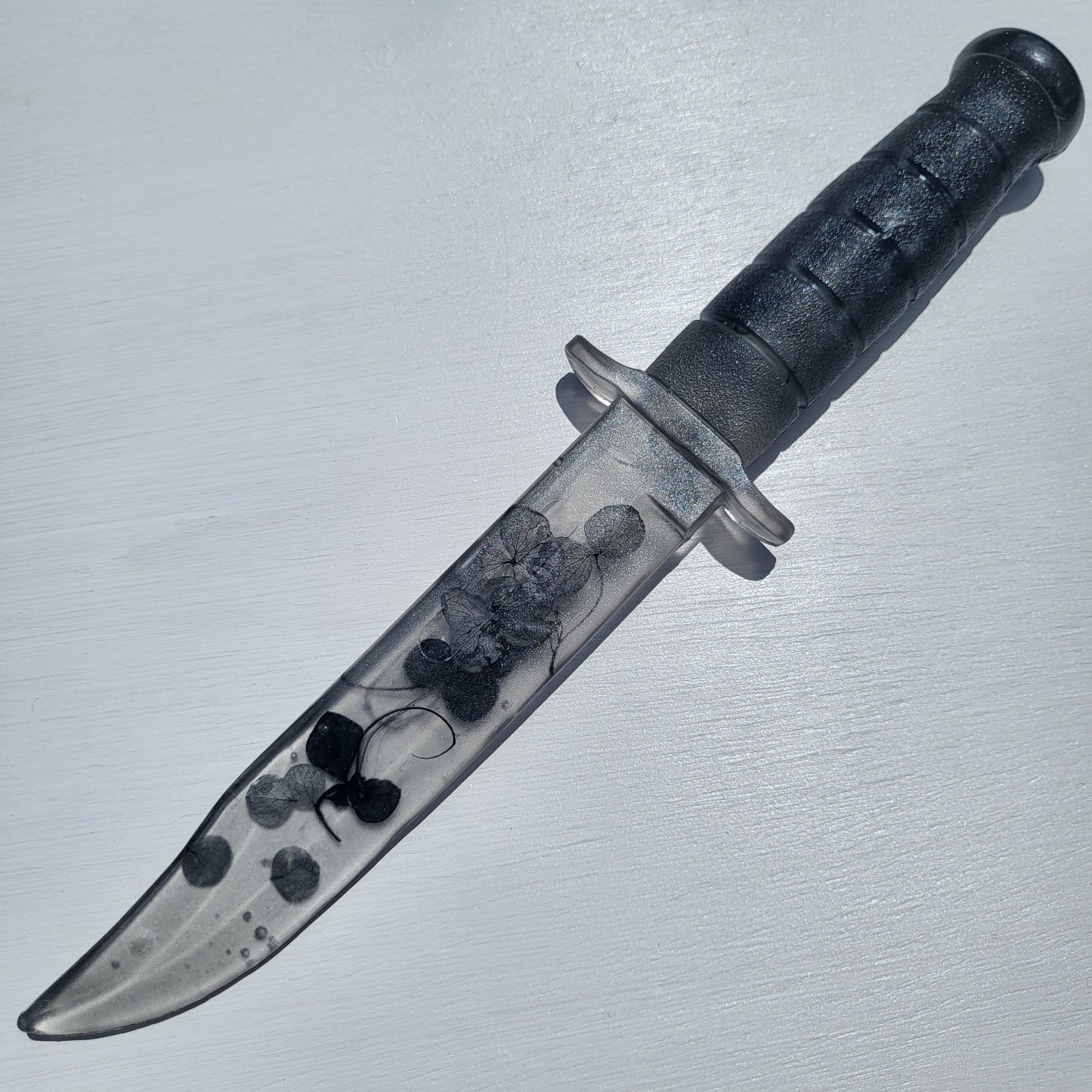 Black Floral Resin Replica Tactical Piece