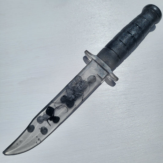 Black Floral Resin Replica Tactical Piece