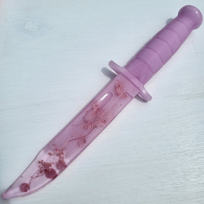 Dark Pink Floral Resin Replica Tactical Piece